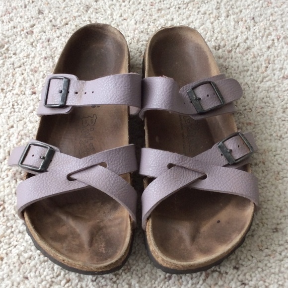 Birkenstock Shoes - Mauve Birki's by Birkenstock. L7M5.
